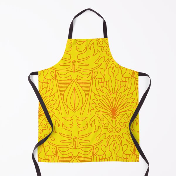 Aperçu de l'œuvre motif symétrique jaune créée et vendue par quirkyart123.