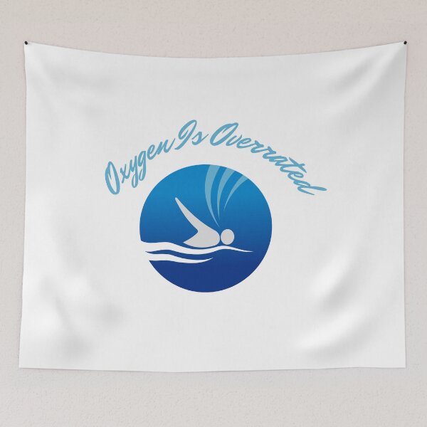 Item preview,  Oxygen Is Overrated- Funny Swimming Pun Gift  designed and sold by badretop.