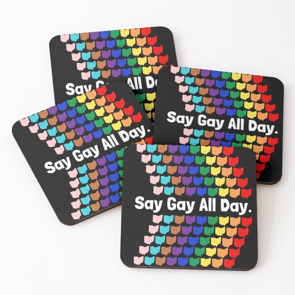 Item preview, Say Gay All Day | Ohio | House Bill 616 | HB616 | LGBTQ+ | Stop Hate | Stop H8 | Ally | White Lettering and Taller Design Version designed and sold by CtrlZDigitalD.