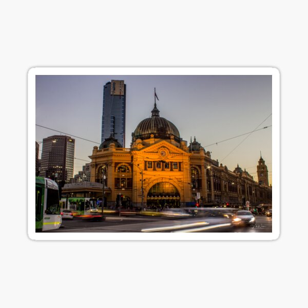 Flinders Street Station, Melbourne, Victoria, Australia. Sticker