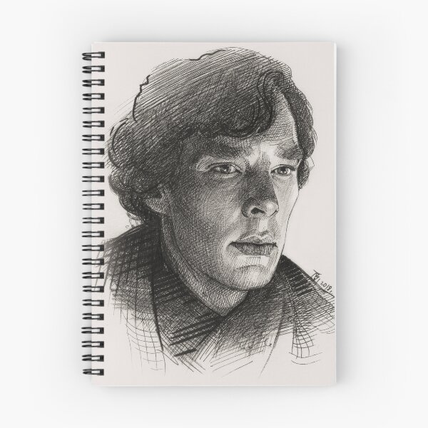 Item preview, Sherlock, Benedict Cumberbatch, Ink, ART Print designed and sold by TendaLee.
