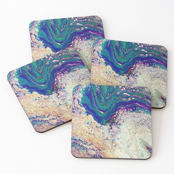 Item preview, Sea Pearls abstract acrylic on canvas designed and sold by Color Splash Gallery.