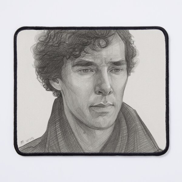 Artikelvorschau, Sherlock, Benedict Cumberbatch, Bleistiftskizze, Kunstdruck entworfen und verkauft von TendaLee.