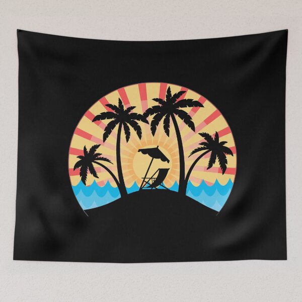 Item preview, Beach Chair and Palm Trees, Boho Sunset designed and sold by ACC .