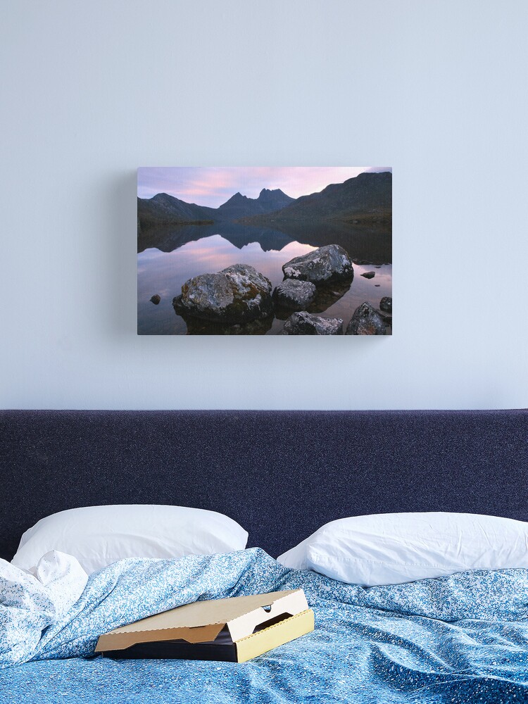 Thumbnail 1 of 3, Canvas Print, Dove Lake Dawn, Cradle Mountain, Tasmania designed and sold by Michael Boniwell.