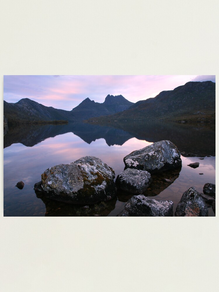 Thumbnail 2 of 3, Photographic Print, Dove Lake Dawn, Cradle Mountain, Tasmania designed and sold by Michael Boniwell.