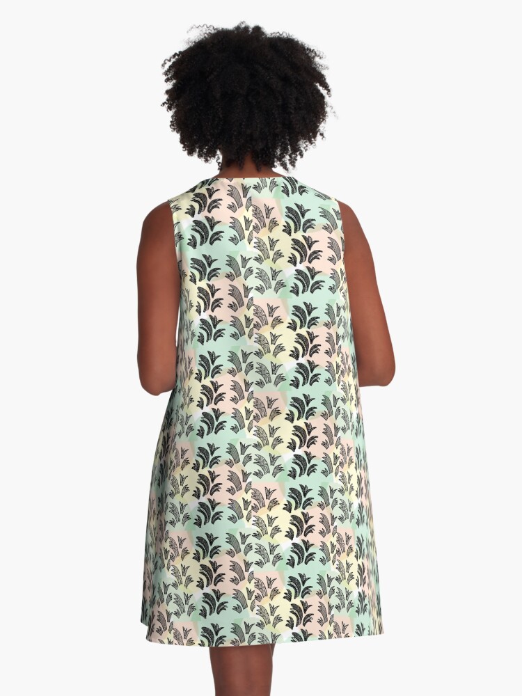 Thumbnail 3 of 4, A-Line Dress, Jaquard with dots designed and sold by LilyBurgess.
