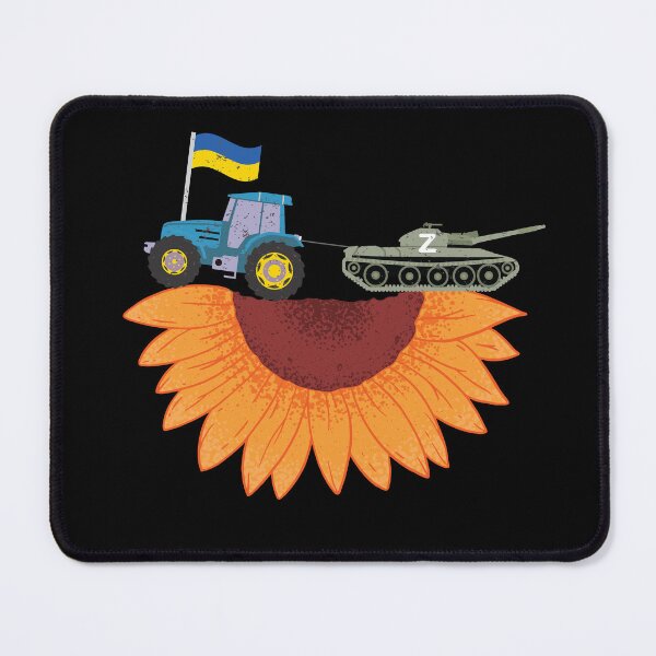Item preview, Ukrainian Tractor Pulling Tank On Sunflower Field designed and sold by artado.