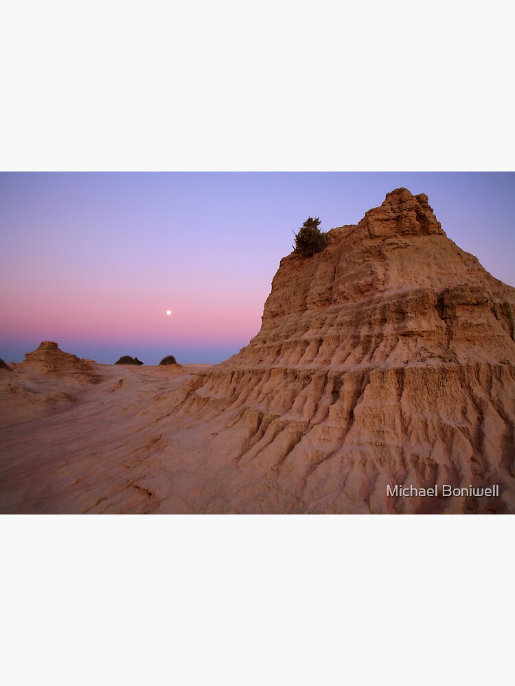 Moonrise over the "Walls Of China", Mungo National Park, Australia by Chockstone