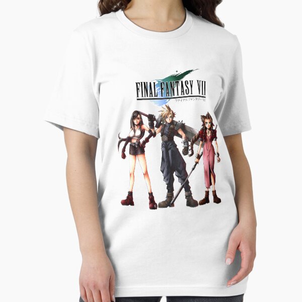 Item preview, Final Fantasy 7 - Fan made Retro T-Shirt - Cloud, Tifa, Aerith designed and sold by WithoutACause.