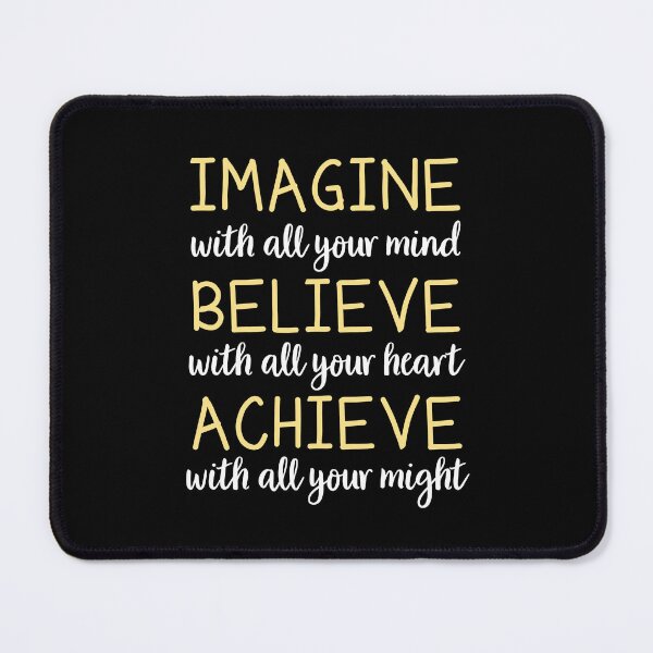 Item preview, Self Lover | Motivational Inspirational Quote | Imagine With All Your Mind | Believe With All Your Heart | Achieve With All Your Might designed and sold by AMINE  ★★★★★.