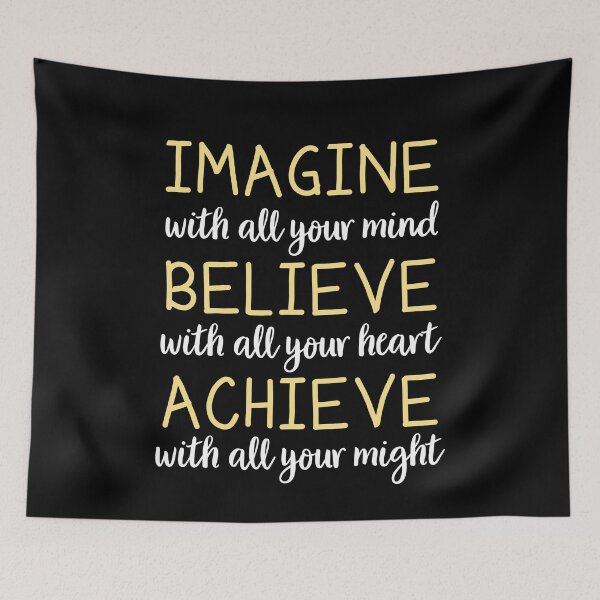 Item preview, Self Lover | Motivational Inspirational Quote | Imagine With All Your Mind | Believe With All Your Heart | Achieve With All Your Might designed and sold by AMINE  ★★★★★.