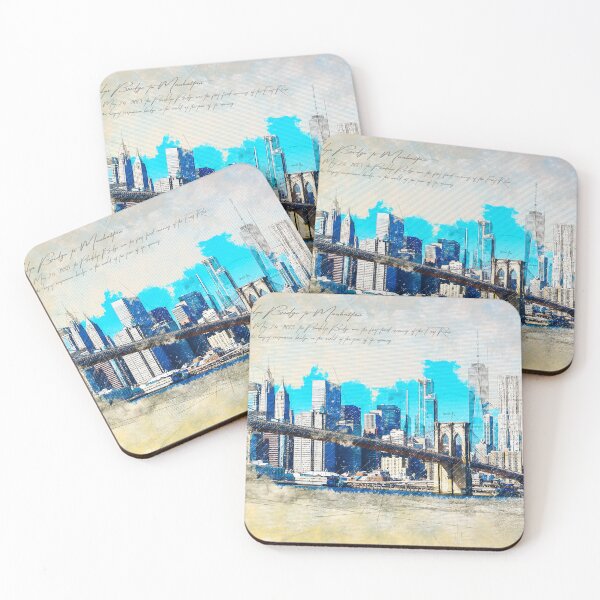 Item preview, Brooklyn Bridge to Manhattan designed and sold by Theodor Decker.