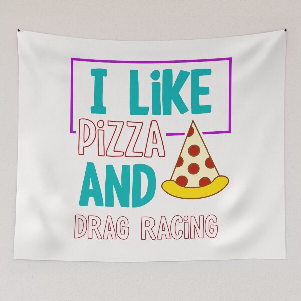 Item preview, Good People Eat Good Pizza - I Like Pizza and drag Racing designed and sold by Deylinashop.