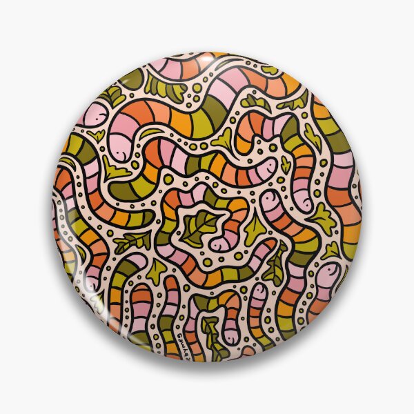 Item preview, Rainbow Worms Print designed and sold by doodlebymeg.