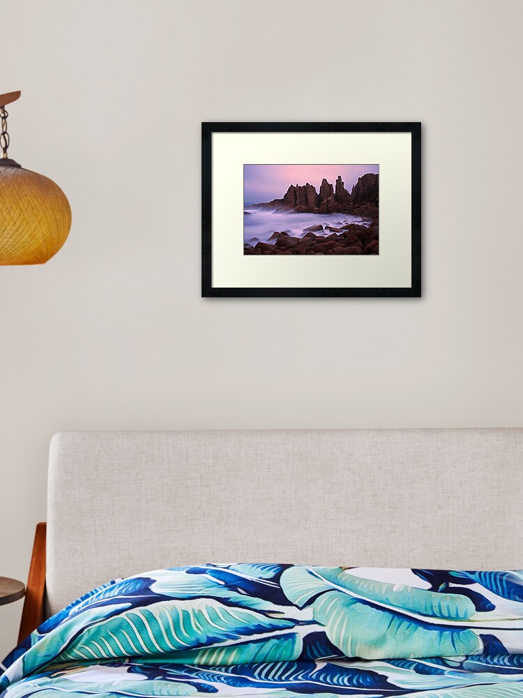 Thumbnail 1 of 7, Framed Art Print, The Pinnacles at Sunrise, Philip Island, Australia designed and sold by Michael Boniwell.