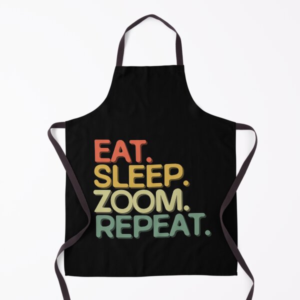 Item preview, Eat Sleep Zoom Repeat - Funny Retro Vintage Colors Typography Satire designed and sold by FunnyHomeQuotes.