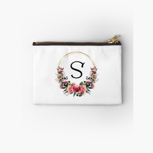 Item preview, Monogram with Pink Floral | Monogram Letter S designed and sold by JustSeasons.