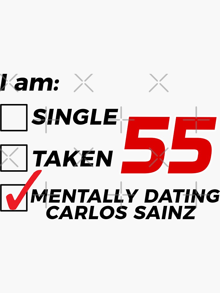 "Carlos Sainz Dating" Sticker for Sale by larsmeijer11 Redbubble