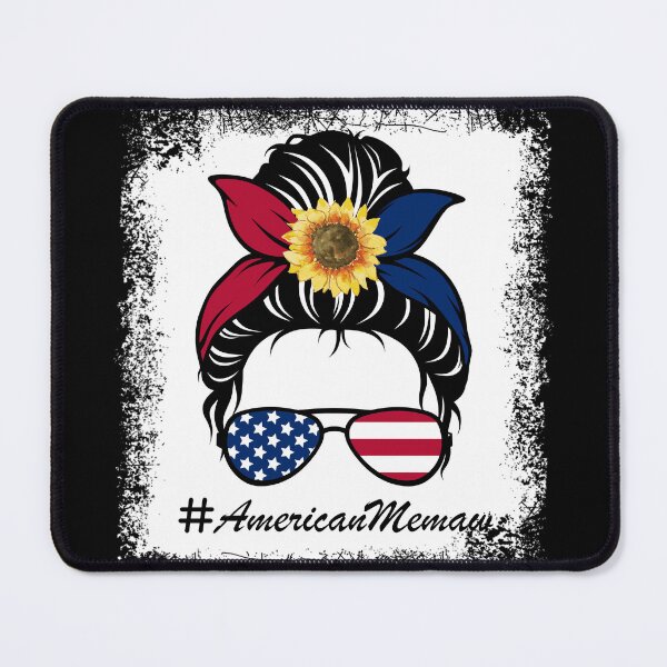 Item preview, American Memaw Life Messy Bun Sunflower Bleached Mothers Day designed and sold by deulivalin44.