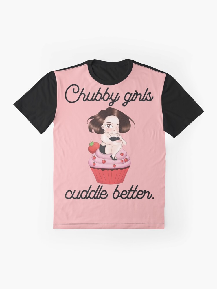 Chubby Girls Cuddle Better Fat Cute Thick Women Bikini Sexy Polka Dot T Shirt By 0616