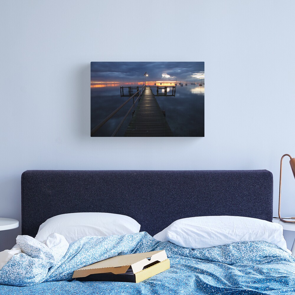 A Winter's Dawn on the Pier, Australia Canvas Print