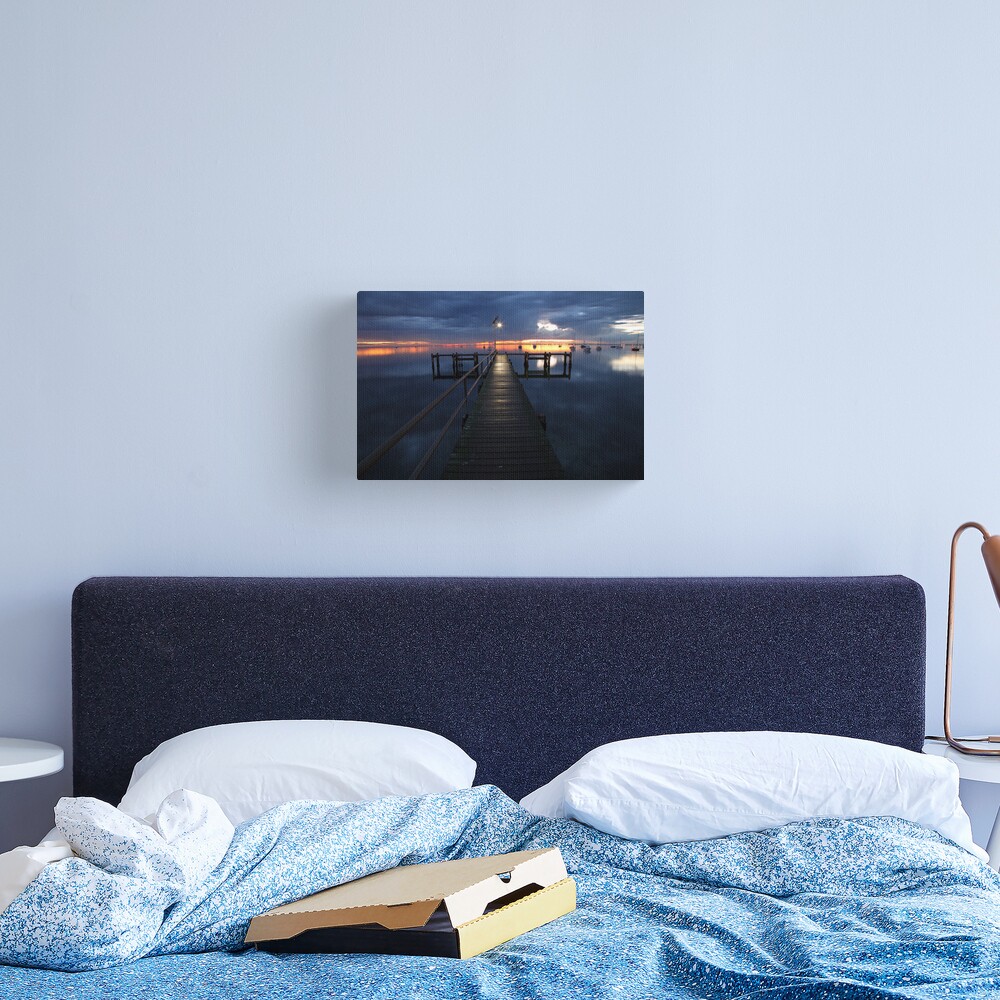 A Winter's Dawn on the Pier, Australia Canvas Print