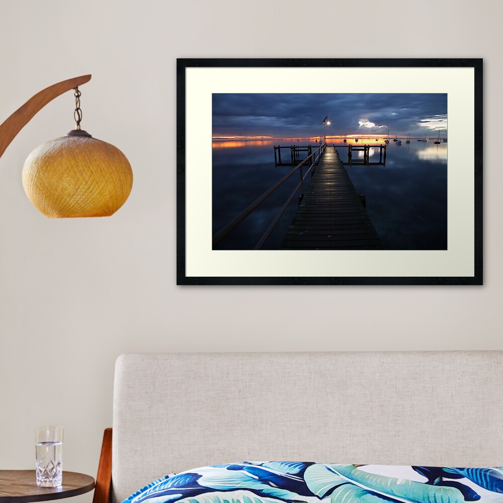 A Winter's Dawn on the Pier, Australia Framed Art Print