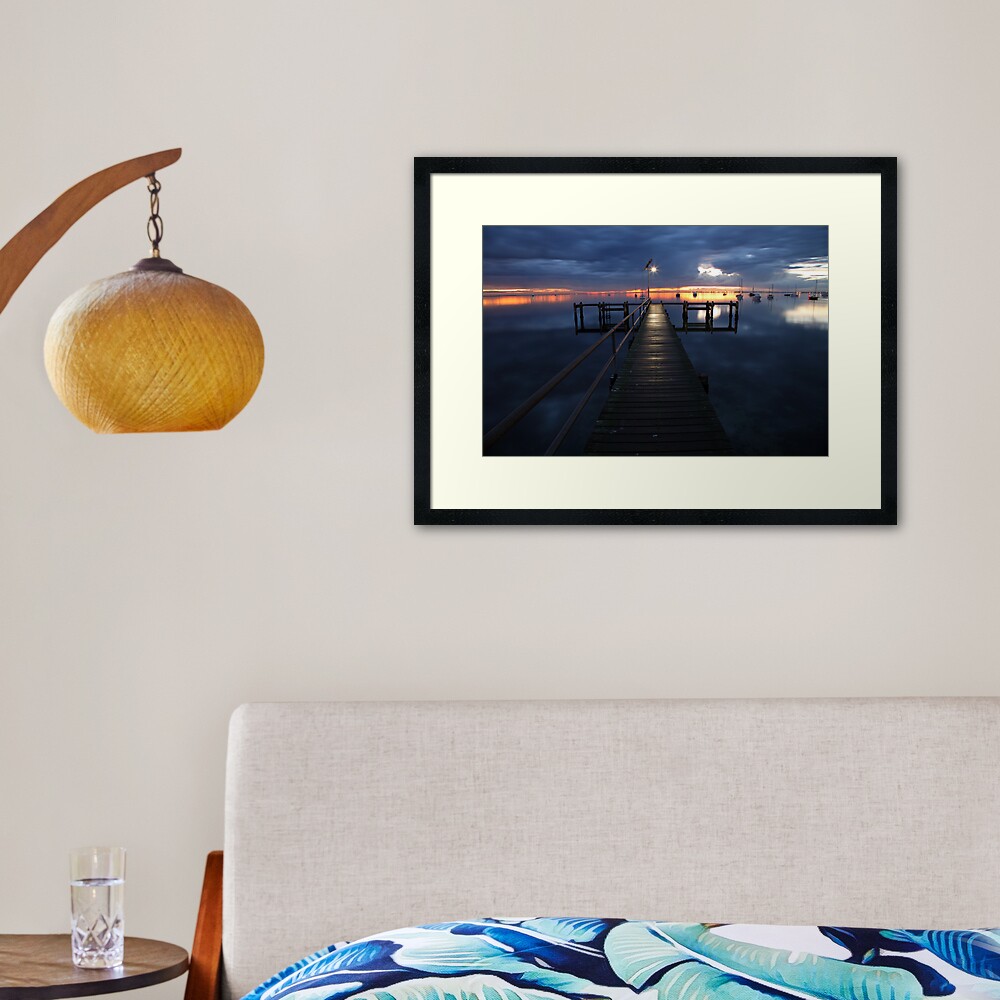 A Winter's Dawn on the Pier, Australia Framed Art Print