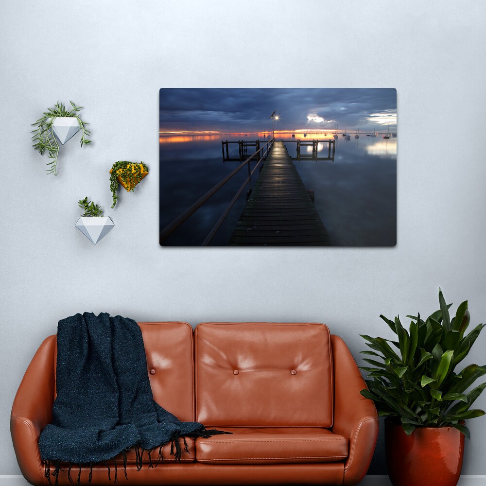 A Winter's Dawn on the Pier, Australia Metal Print