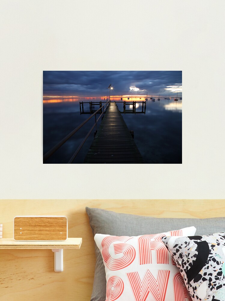 Thumbnail 1 of 3, Photographic Print, A Winter's Dawn on the Pier, Australia designed and sold by Michael Boniwell.