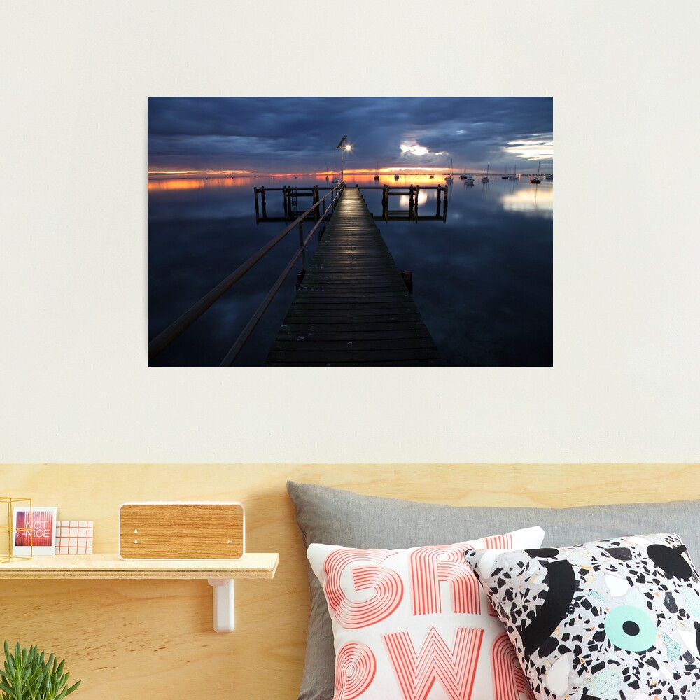 A Winter's Dawn on the Pier, Australia Photographic Print