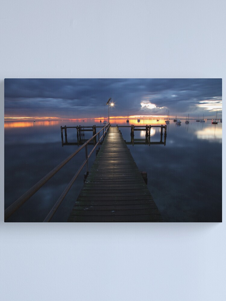 Alternate view of A Winter's Dawn on the Pier, Australia Canvas Print