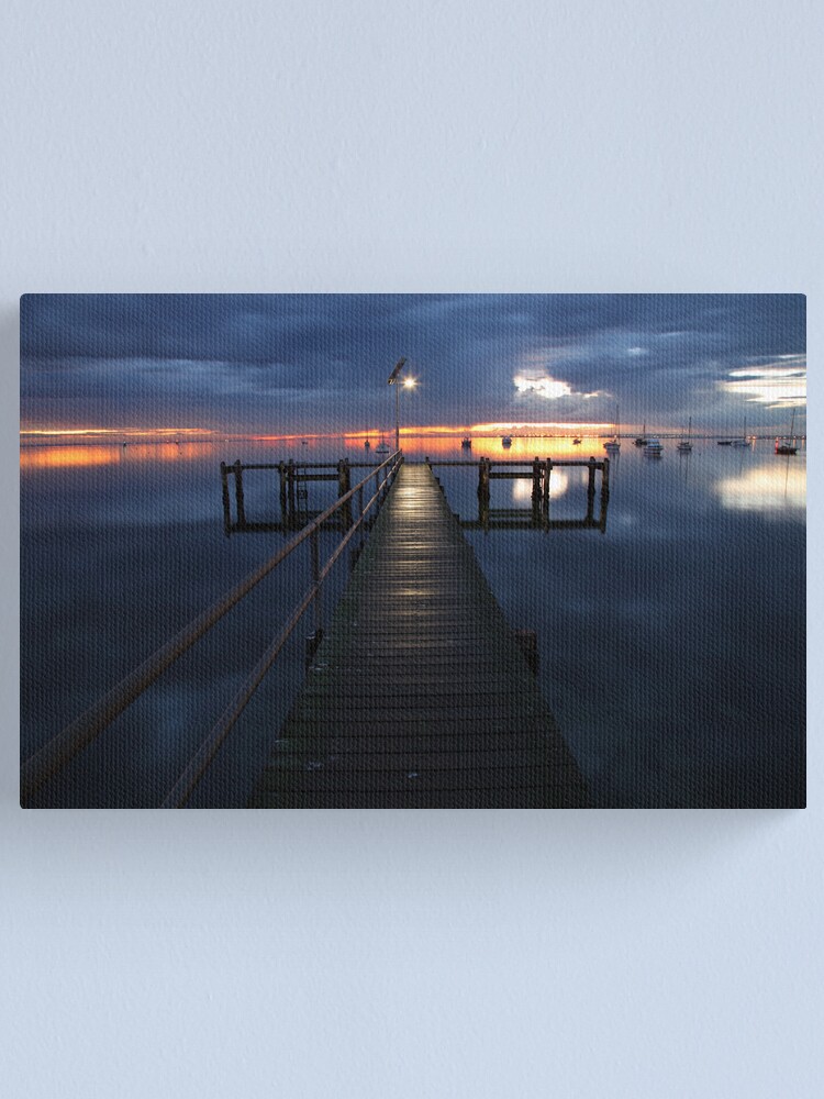 Alternate view of A Winter's Dawn on the Pier, Australia Canvas Print