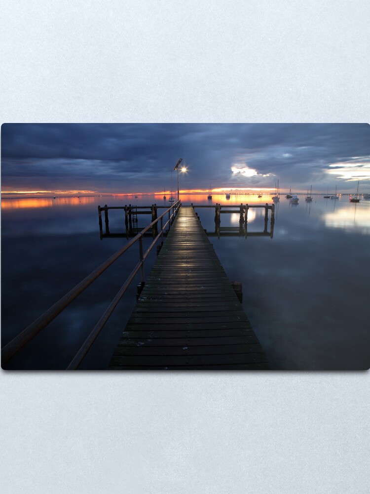 Alternate view of A Winter's Dawn on the Pier, Australia Metal Print