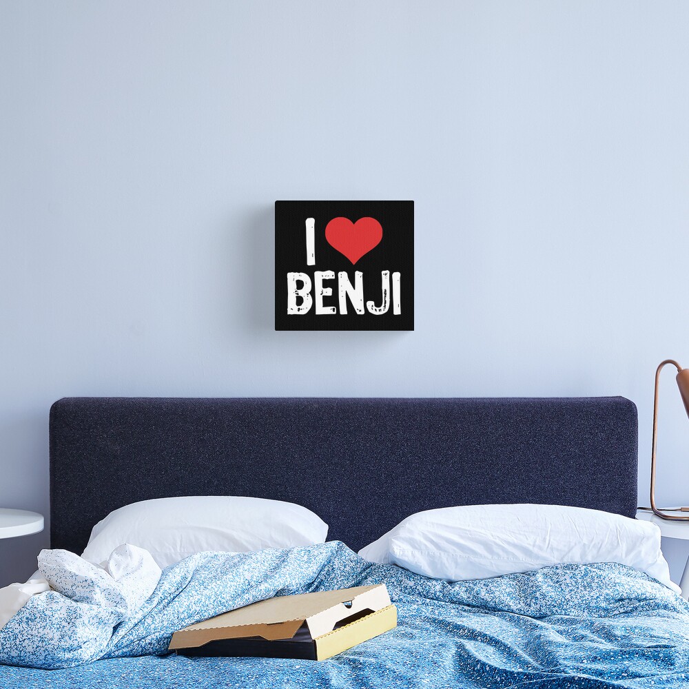 I Love Benji Canvas Print for Sale by samcloverhearts | Redbubble