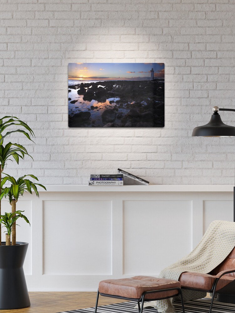 Thumbnail 1 of 4, Metal Print, Port Fairy Lighthouse, Australia designed and sold by Michael Boniwell.