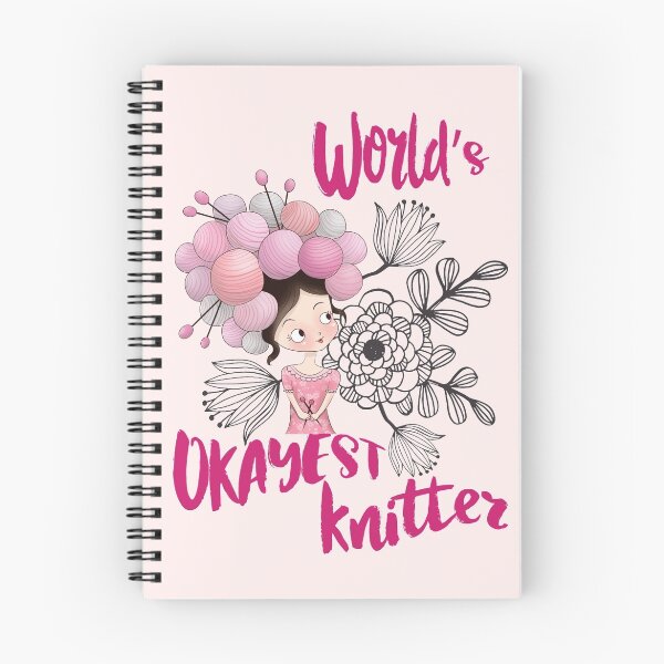 Item preview, Worlds's okayest knitter - knitting yarn, knitter, skein, knitwear, knitwork, funny, humor, knit designed and sold by papillondesign.