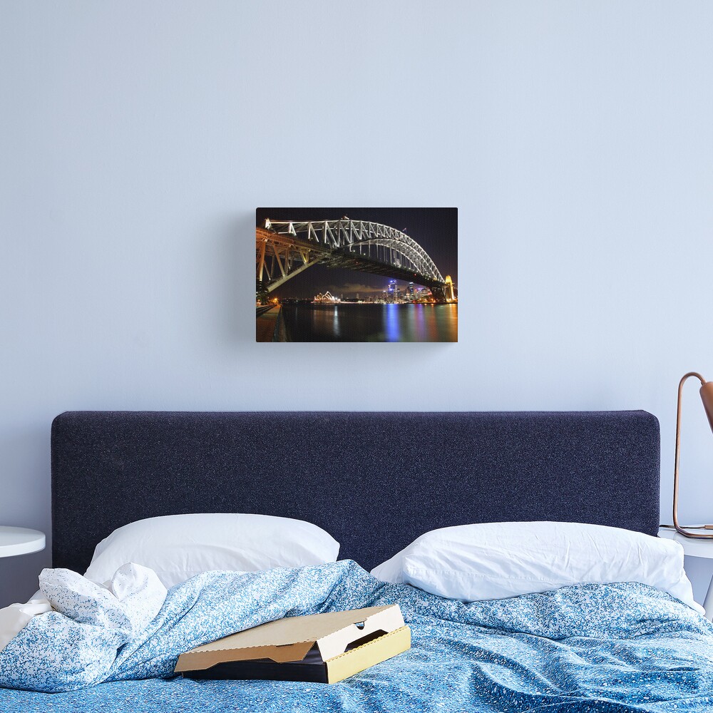 Sydney Harbour Bridge at Night, Australia Canvas Print