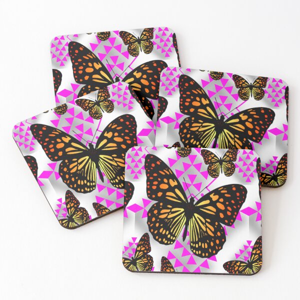 Item preview, White / Hot Pink  / Fire Color  Native Butterfly Design  designed and sold by JMWCD.