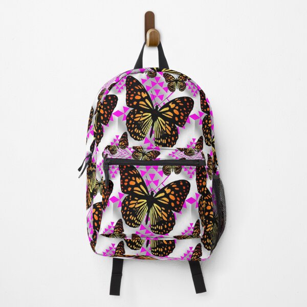 Item preview, White / Hot Pink / Fire Color Native Butterfly Design designed and sold by JMWCD.