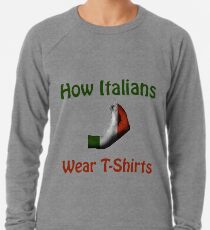 Sudadera ligera Cómo los italianos usan camisetas - Diseño de gestos con la mano
