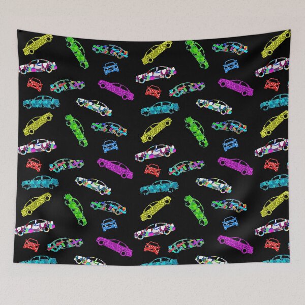 Item preview, abstract cars on black designed and sold by TerenceLacey.