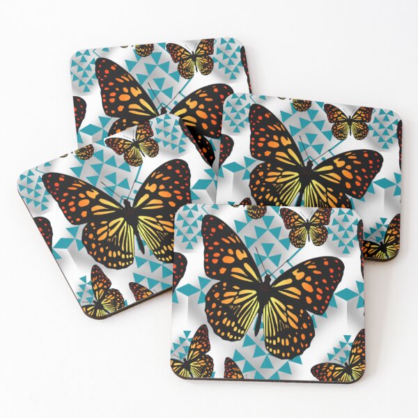 Item preview,  White / Turquoise  / Fire Color  Native Butterfly Design  designed and sold by JMWCD.