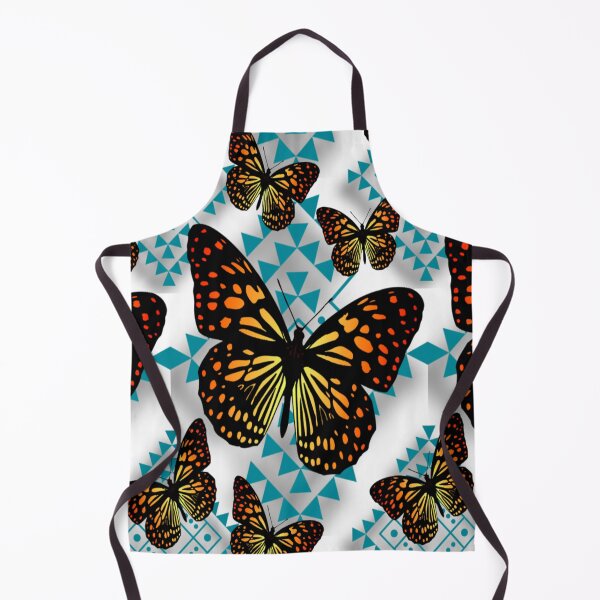 Item preview, White / Turquoise / Fire Color Native Butterfly Design designed and sold by JMWCD.