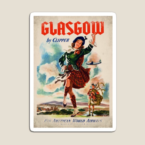 Item preview, Retro poster - travel - vintage - Glasgow designed and sold by Labonneepoque.