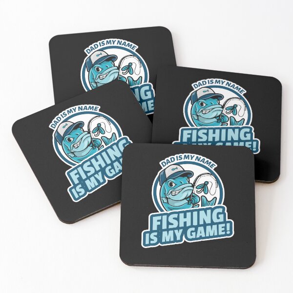 Item preview, Dad is my name, fishing is my game! - Funny fishing design for dads born to fish. designed and sold by dandeklerk.