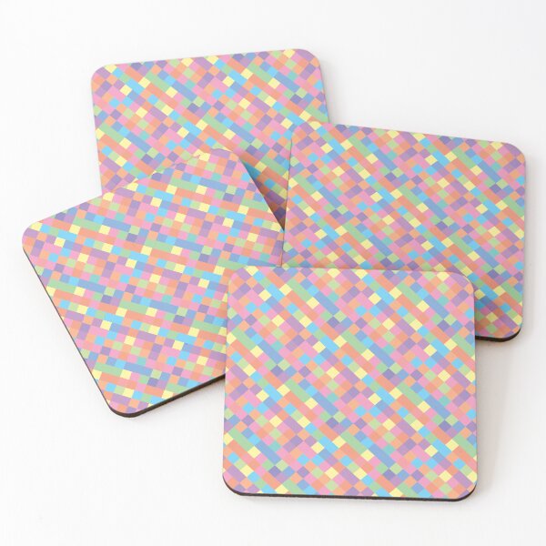 Item preview, Pastel Slanted Square Pattern designed and sold by not-just-a-fad.
