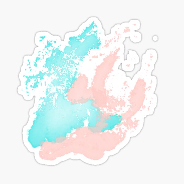 Together watercolor abstract Sticker