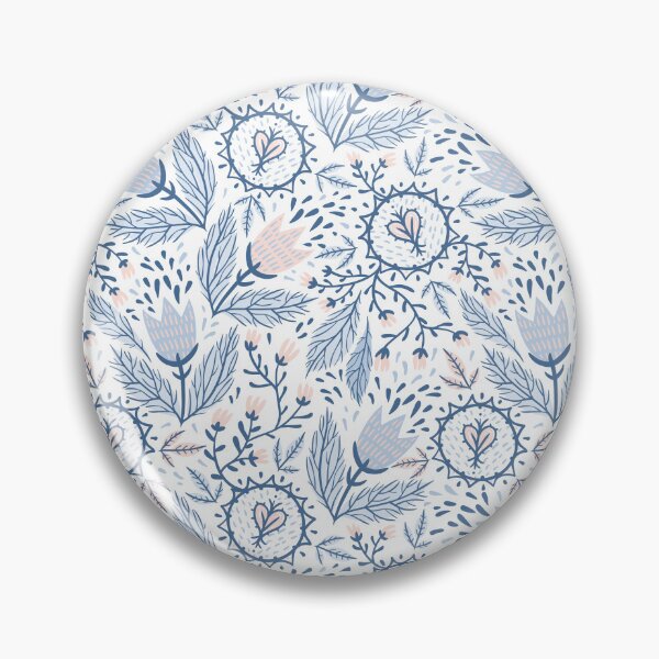 Item preview, Blue and Pink Floral Pattern designed and sold by ZestyFruit.